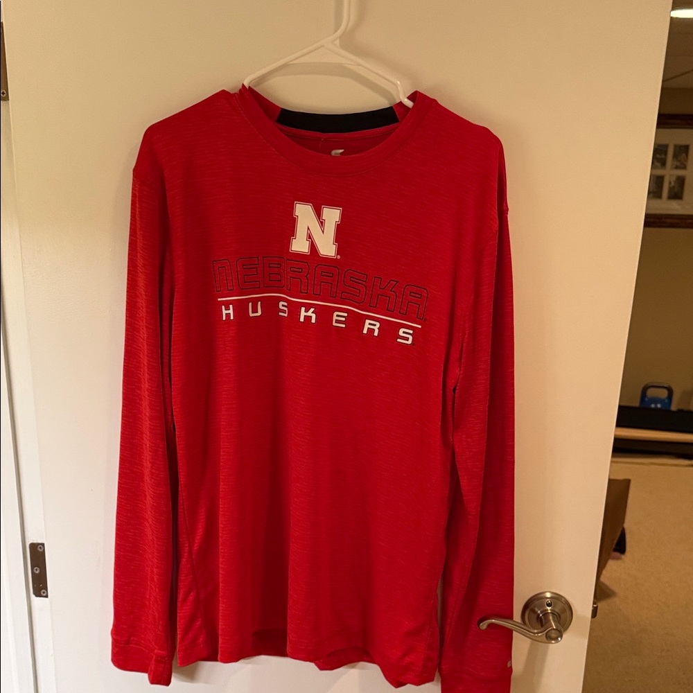 Colosseum Nebraska Huskers Red Long Sleeve Shirt